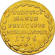 Italy 1 Osella (Lodovico Manin) X# A391 LUDOVICI MANIIN PRINCIPIS MUNUS AN.VIII 1796 coin reverse