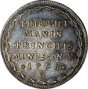 Italy 1 Osella (Lodovico Manin) X# 386 LUDOVICI MANIN PRINCIPIS MUNUS AN V 1793 coin reverse