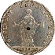 Italy 1 Osella Lodovico Manin. Liberty 1789  I X# 375 EFFULSIT ERGO EFFULGEAT LIBERTAS coin obverse
