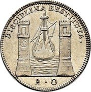 Italy 1 Osella Paolo Renier. Disciplina Restituta 1785 AO VII X# 366 DISCIPLINA RESTITUTA. A O coin obverse Italy 1 Osella Paolo Renier. Disciplina Restituta 1785 AO VII X# 366 DISCIPLINA RESTITUTA. A O coin obverse