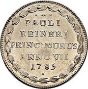 Italy 1 Osella Paolo Renier. Disciplina Restituta 1785 AO VII X# 366 PAULI REINERJ PRINC MUNUS ANNO VII 1785 coin reverse Italy 1 Osella Paolo Renier. Disciplina Restituta 1785 AO VII X# 366 PAULI REINERJ PRINC MUNUS ANNO VII 1785 coin reverse