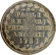 Italy 1 Osella (Paolo Renier) X# 356 PAULI REINERJ PRINC. MUNUS ANNO III 1781 coin reverse Italy 1 Osella (Paolo Renier) X# 356 PAULI REINERJ PRINC. MUNUS ANNO III 1781 coin reverse