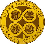 Malaysia 1 Ringgit 100th Anniversary of Cooperative Movement 2022 ULANG TAHUN KE-100 GERAKAN KOPERASI coin reverse