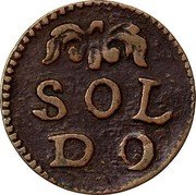 Italy 1 Soldo Francesco III d'Este ND (1737-1780)  C# 2 SOL DO coin reverse Italy 1 Soldo Francesco III d'Este ND (1737-1780)  C# 2 SOL DO coin reverse