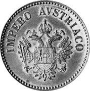 Italy 10 Centesimi (Italian States LOMBARDY-VENETIA) KM# Pn13 IMPERO AVSTRIACO coin obverse