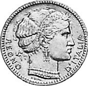 Italy 10 Centesimi KM# Pn14 Republic Italy REGNO D'ITALIA coin obverse Italy 10 Centesimi KM# Pn14 Republic Italy REGNO D'ITALIA coin obverse