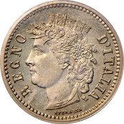 Italy 10 Centesimi Kingdom/ Decimal Coinage REGNO D'ITALIA SPERANZA coin obverse