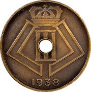 Belgium 10 Centimes (Leopold III Pattern) KM# Pn384 1938 coin reverse Belgium 10 Centimes (Leopold III Pattern) KM# Pn384 1938 coin reverse