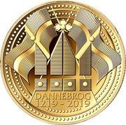 Niue 10 Dollars (Dannebrog) DANNEBROG 1219 - 2019 coin reverse Niue 10 Dollars (Dannebrog) DANNEBROG 1219 - 2019 coin reverse