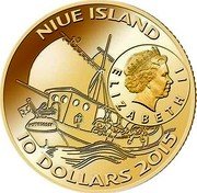Niue 10 Dollars Elizabeth II Pippi in the South Seas 2019  Proof NIUE ISLAND ELIZABETH II HOPPETOSSA 10 DOLLARS 2015 coin obverse