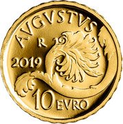 Italy 10 Euro (Augustus) AVGVSTVS R 2019 10 EVRO coin reverse Italy 10 Euro (Augustus) AVGVSTVS R 2019 10 EVRO coin reverse