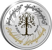 Malta 10 Euro (The Lord of the Rings) 10 EURO © MLP (S22) ASH NAZG DURBATULÛK, ASH NAZG GIMBATUL, ASH NAZG THRAKATULÛK, AGH BURZUM-ISHI KRIMPATUL coin reverse Malta 10 Euro (The Lord of the Rings) 10 EURO © MLP (S22) ASH NAZG DURBATULÛK, ASH NAZG GIMBATUL, ASH NAZG THRAKATULÛK, AGH BURZUM-ISHI KRIMPATUL coin reverse