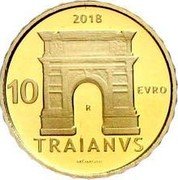 Italy 10 Euro (Trajan) KM# 424 2018 10 EVRO R TRAIANVS MOMONI coin reverse Italy 10 Euro (Trajan) KM# 424 2018 10 EVRO R TRAIANVS MOMONI coin reverse