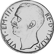 Italy 10 Lire (Vittorio Emanuele III. Prova di Stampa) KM# PrB45 VITT EM III RE D ITALIA coin obverse Italy 10 Lire (Vittorio Emanuele III. Prova di Stampa) KM# PrB45 VITT EM III RE D ITALIA coin obverse