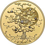 Niue 100 Dollars Elizabeth II Tree of Luck 2019 mw Proof  coin reverse Niue 100 Dollars Elizabeth II Tree of Luck 2019 mw Proof  coin reverse