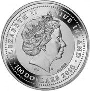 Niue 100 Dollars Haast's Eagle. Harpagornis Moorei 2016 mw ELIZABETH II NIUE ISLAND 100 DOLLARS 2016 IRB AG 999 coin obverse Niue 100 Dollars Haast's Eagle. Harpagornis Moorei 2016 mw ELIZABETH II NIUE ISLAND 100 DOLLARS 2016 IRB AG 999 coin obverse