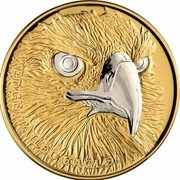 Niue 100 Dollars (Wedge Tailed Eagle) WEDGE-TAILED EAGLE coin reverse Niue 100 Dollars (Wedge Tailed Eagle) WEDGE-TAILED EAGLE coin reverse