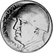 Italy 100 Lire (Mussolini. Type II) X# 7 MVSSOLINI MCMXLIII coin reverse Italy 100 Lire (Mussolini. Type II) X# 7 MVSSOLINI MCMXLIII coin reverse