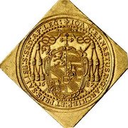 Austria 12 Ducat Johann Ernst 1687 IOAN ERNESTVS D G ARCHIEP & PRPS SALISB S SED AP LEG coin obverse Austria 12 Ducat Johann Ernst 1687 IOAN ERNESTVS D G ARCHIEP & PRPS SALISB S SED AP LEG coin obverse