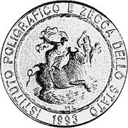 Italy 150 ECU Europa Riding 1993 Proof X# 27 ISTITUTO POLIGRAFICO E ZECCA DELLO STATO 1993 coin reverse