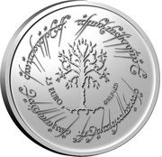 Malta 2.5 Euro (The Lord of the Rings) 2,5 EURO © MLP (S22) ASH NAZG DURBATULÛK, ASH NAZG GIMBATUL, ASH NAZG THRAKATULÛK, AGH BURZUM-ISHI KRIMPATUL coin reverse