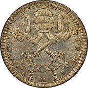 Italy 2 Carlini (Pius VI Coin) KM# 1215b PIVS SEX TVS P M A X coin obverse Italy 2 Carlini (Pius VI Coin) KM# 1215b PIVS SEX TVS P M A X coin obverse