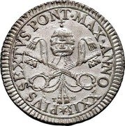 Italy 2 Carlini (Pius VI Coinage) KM# 1215a PIVS SEXTVS PONT MAX ANNO XXII coin obverse Italy 2 Carlini (Pius VI Coinage) KM# 1215a PIVS SEXTVS PONT MAX ANNO XXII coin obverse