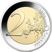 Italy 2 Euro 150th Anniversary of the Birth of Maria Montessori 2020 R Proof 2 EURO LL coin reverse