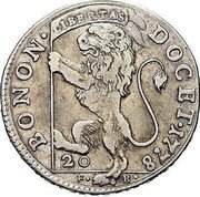 Italy 20 Bolognini (Pius VI) KM# 276a BONON DOCET 1778 LIBERTAS 20 F B coin reverse Italy 20 Bolognini (Pius VI) KM# 276a BONON DOCET 1778 LIBERTAS 20 F B coin reverse