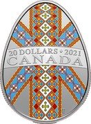 Canada 20 Dollars Traditional Ukrainian Pysanka 2021  Proof 20 DOLLARS 2021 CANADA coin reverse Canada 20 Dollars Traditional Ukrainian Pysanka 2021  Proof 20 DOLLARS 2021 CANADA coin reverse