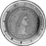 Italy 20 ECU (Claudius) X# 52 TI CLAVD CAESAR AVG GERM PM TRIB POT P P coin reverse Italy 20 ECU (Claudius) X# 52 TI CLAVD CAESAR AVG GERM PM TRIB POT P P coin reverse