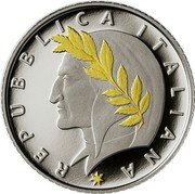 Italy 20 Euro 700th Anniversary of the death of Dante Alighieri - Purgatorio 2022 R Proof REPUBBLICA ITALIANA coin obverse Italy 20 Euro 700th Anniversary of the death of Dante Alighieri - Purgatorio 2022 R Proof REPUBBLICA ITALIANA coin obverse