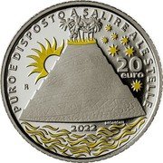 Italy 20 Euro 700th Anniversary of the death of Dante Alighieri - Purgatorio 2022 R Proof PURO E DISPOSTO A SALIRE A LESTELLE 2022 20 EURO MOMONI coin reverse Italy 20 Euro 700th Anniversary of the death of Dante Alighieri - Purgatorio 2022 R Proof PURO E DISPOSTO A SALIRE A LESTELLE 2022 20 EURO MOMONI coin reverse