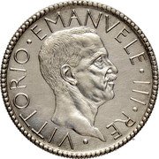 Italy 20 Lire Vittorio Emanuele III 1927R V KM# Pr46 VITTORIO EMANVELE III RE coin obverse Italy 20 Lire Vittorio Emanuele III 1927R V KM# Pr46 VITTORIO EMANVELE III RE coin obverse