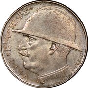 Italy 20 Lire (Vittorio Emanuele III) KM# Pr50 VITT EM III RE coin obverse Italy 20 Lire (Vittorio Emanuele III) KM# Pr50 VITT EM III RE coin obverse