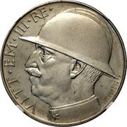 Italy 20 Lire Vittorio Emanuele III. Prova 1928R VI KM# Pr49 VITT EM III RE coin obverse Italy 20 Lire Vittorio Emanuele III. Prova 1928R VI KM# Pr49 VITT EM III RE coin obverse