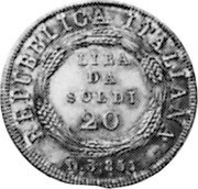 Italy 20 Soldi (Republic Coinage Pattern) KM# Pn6 REPUBBLICA ITALIANA LIRA DA SOLDI 20 D 3 851 coin obverse Italy 20 Soldi (Republic Coinage Pattern) KM# Pn6 REPUBBLICA ITALIANA LIRA DA SOLDI 20 D 3 851 coin obverse