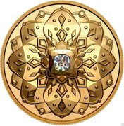 Canada 200 Dollars ((Forevermark Black Label diamond - Cushion)) CCR coin reverse