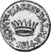 Italy 25 Centesimi (Palma Nova Siege Coinage) KM# Pn1 MONTA DASSE PALMA 1814 coin reverse Italy 25 Centesimi (Palma Nova Siege Coinage) KM# Pn1 MONTA DASSE PALMA 1814 coin reverse