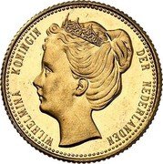 Netherlands 25 Cents (Wilhelmina Pattern) WILHELMINA KONINGIN DER NEDERLANDEN coin obverse Netherlands 25 Cents (Wilhelmina Pattern) WILHELMINA KONINGIN DER NEDERLANDEN coin obverse