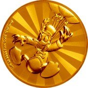 Niue 25 Dollars (Donald Duck - Elizabeth II) 1/4 OZ 9999 FINE GOLD © DISNEY coin reverse Niue 25 Dollars (Donald Duck - Elizabeth II) 1/4 OZ 9999 FINE GOLD © DISNEY coin reverse