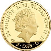 UK 25 Pounds Hogwarts Express 2022 Proof ELIZABETH II D G REG F D 25 POUNDS 2022 J.C coin obverse UK 25 Pounds Hogwarts Express 2022 Proof ELIZABETH II D G REG F D 25 POUNDS 2022 J.C coin obverse