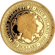 Niue 250 Dollars (Chinese Trade Dollar) QUEEN ELIZABETH II NIUE ISLAND IRB 250 DOLLARS 2019 coin obverse Niue 250 Dollars (Chinese Trade Dollar) QUEEN ELIZABETH II NIUE ISLAND IRB 250 DOLLARS 2019 coin obverse