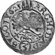 Austria 3 Kipper Kreuzer (Ferdinand II Vienna) KM# 256 ARCHID A D (3) BV CO TY 1623 coin reverse