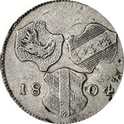 Austria 3 Kreuzer (Further Austria Franc II) KM# 28 18 04 coin obverse Austria 3 Kreuzer (Further Austria Franc II) KM# 28 18 04 coin obverse