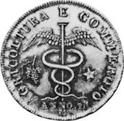 Italy 30 Soldi (Republic Coinage Pattern) KM# Pn7 AGRICOLTURA E COMMERCIO ANNO II M coin reverse Italy 30 Soldi (Republic Coinage Pattern) KM# Pn7 AGRICOLTURA E COMMERCIO ANNO II M coin reverse