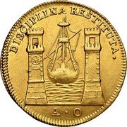 Italy 4 Zecchini Paolo Renier. Disciplina Restituta 1785 AO X# 364 DISCIPLINA RESTITUTA A O coin obverse Italy 4 Zecchini Paolo Renier. Disciplina Restituta 1785 AO X# 364 DISCIPLINA RESTITUTA A O coin obverse