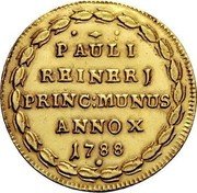 Italy 4 Zecchini (Paolo Renier) PAULI REINERJ PRINC MUNUS ANNO X 1788 coin reverse Italy 4 Zecchini (Paolo Renier) PAULI REINERJ PRINC MUNUS ANNO X 1788 coin reverse