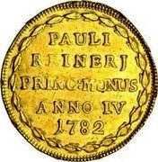 Italy 4 Zecchini (Paolo Renier. Rosteritati) PAULI REINERJ PRINC MUNUS ANNO IV 1782 coin reverse Italy 4 Zecchini (Paolo Renier. Rosteritati) PAULI REINERJ PRINC MUNUS ANNO IV 1782 coin reverse