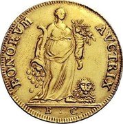 Italy 4 Zecchini Pauli Reinerius 1779 EC PONORVM AVCTRIX E C coin obverse